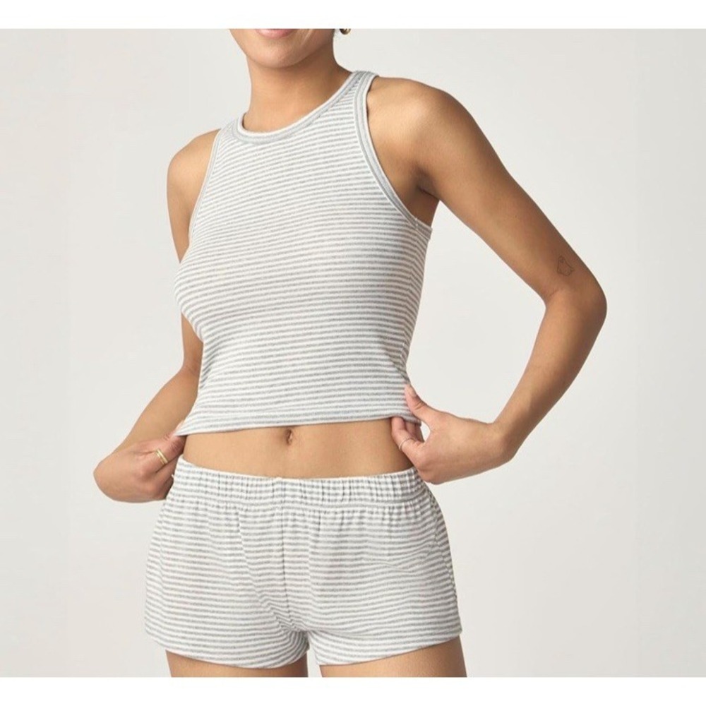 NWT Florence by Mills Women's Ribbed‎ Racerback Tank - Gray - Size L